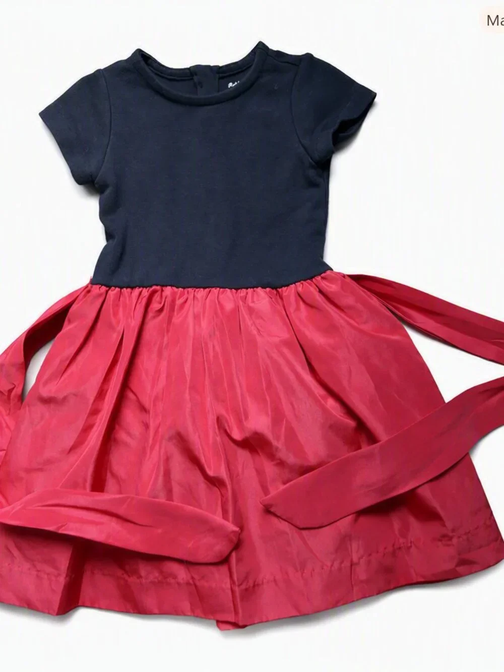 Ralph Lauren Christmas Holiday Kids Outfit Size 12 Months Dress with Bloomers
